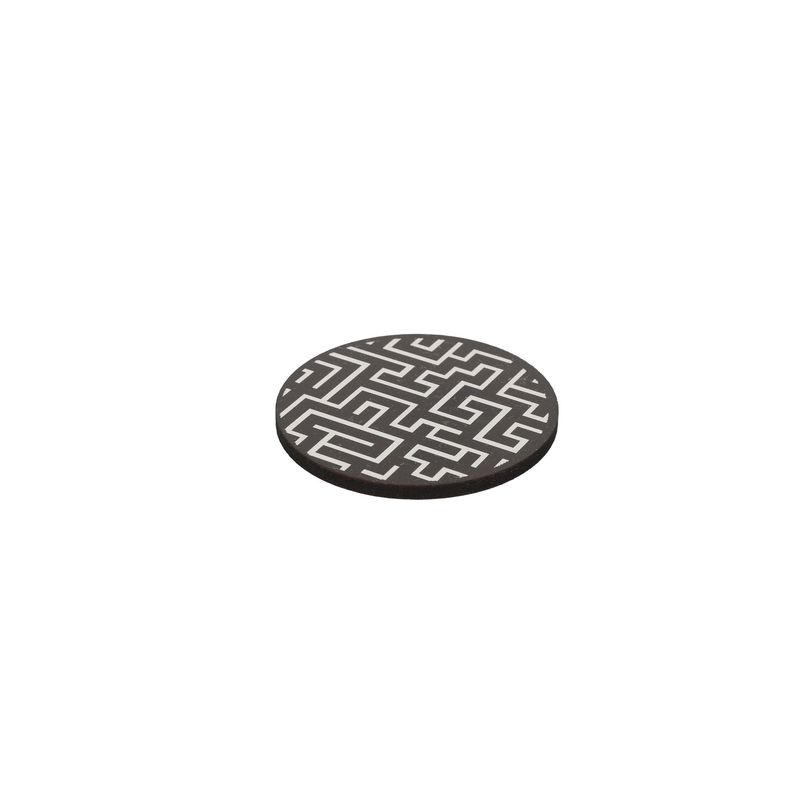 Casa si Gradina - Bucatarie si vesela - Accesorii bar - Suporturi bauturi - Set suporturi pentru pahare, Hermia, lemn, multicolor, diametru 9 cm - Infinity.ro