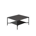Casa si Gradina - Mobilier - Seturi de mobilier - Seturi living - Set mobilier living, Hanah Home, pal melaminat, antracit si negru, picioare metalice, 618BLY1154 - Infinity.ro