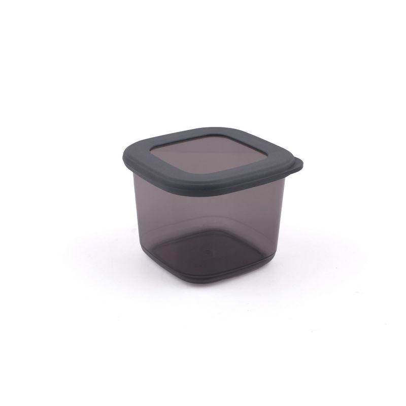 Casa si Gradina - Bucatarie si vesela - Organizare si depozitare bucatarie - Cutii alimentare - Set cutii depozitare, Hermia, plastic, antracit, 10x10x9.5 cm, 12 bucati, 964FRM1181 - Infinity.ro