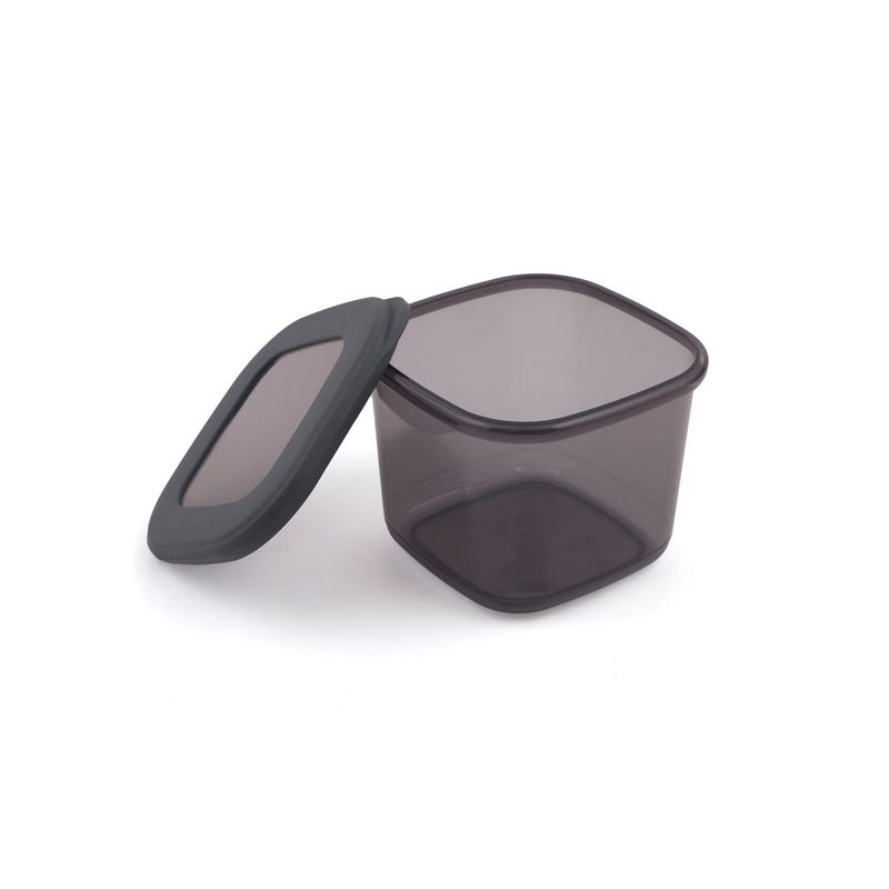 Casa si Gradina - Bucatarie si vesela - Organizare si depozitare bucatarie - Cutii alimentare - Set cutii depozitare, Hermia, plastic, antracit, 10x10x9.5 cm, 12 bucati, 964FRM1181 - Infinity.ro