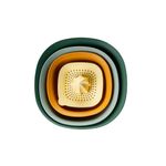 Casa si Gradina - Bucatarie si vesela - Ustensile bucatarie - Site bucatarie, strecuratori si accesorii - Set boluri de amestecare si strecuratoare, Hermia, plastic, multicolor, 5 piese - Infinity.ro