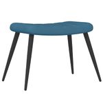 Casa si Gradina - Mobilier - Scaune si fotolii - Fotolii - Fotoliu de relaxare cu taburet, albastru, catifea - Infinity.ro