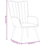Casa si Gradina - Mobilier - Scaune si fotolii - Fotolii - Fotoliu de relaxare cu taburet, albastru, catifea - Infinity.ro