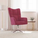 Casa si Gradina - Mobilier - Scaune si fotolii - Fotolii - Fotoliu de relaxare, rosu vin, catifea - Infinity.ro