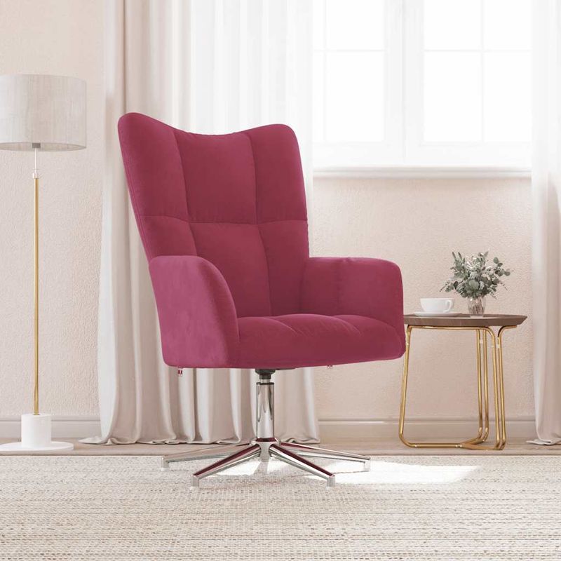 Casa si Gradina - Mobilier - Scaune si fotolii - Fotolii - Fotoliu de relaxare, rosu vin, catifea - Infinity.ro