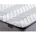 Casa si Gradina - Mobilier - Seturi de mobilier - Seturi dormitor - Set dormitor, Hanah Home, otel si stofa soho, gri, 90x190 cm - Infinity.ro