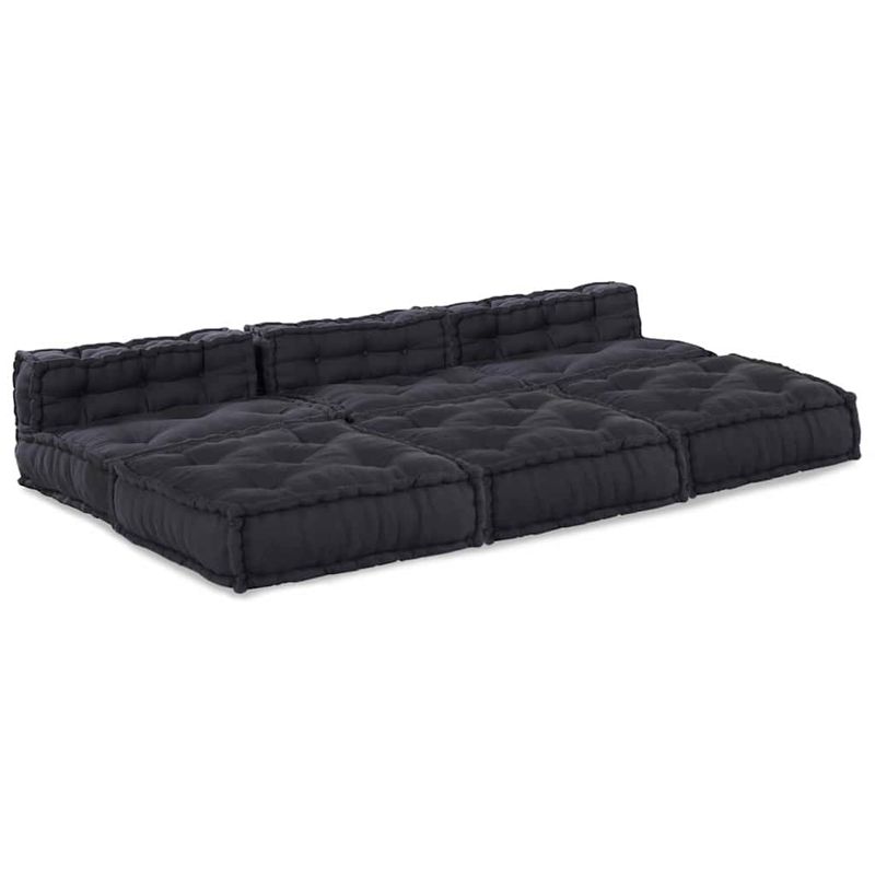 Casa si Gradina - Gradina si terasa - Mobilier exterior - Canapele si fotolii gradina - Fotolii puf modulare, 4 buc., antracit, textil - Infinity.ro