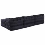 Casa si Gradina - Gradina si terasa - Mobilier exterior - Canapele si fotolii gradina - Fotolii puf modulare, 4 buc., antracit, textil - Infinity.ro