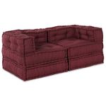Casa si Gradina - Gradina si terasa - Mobilier exterior - Canapele si fotolii gradina - Fotolii puf modulare, 2 buc., maro, textil - Infinity.ro