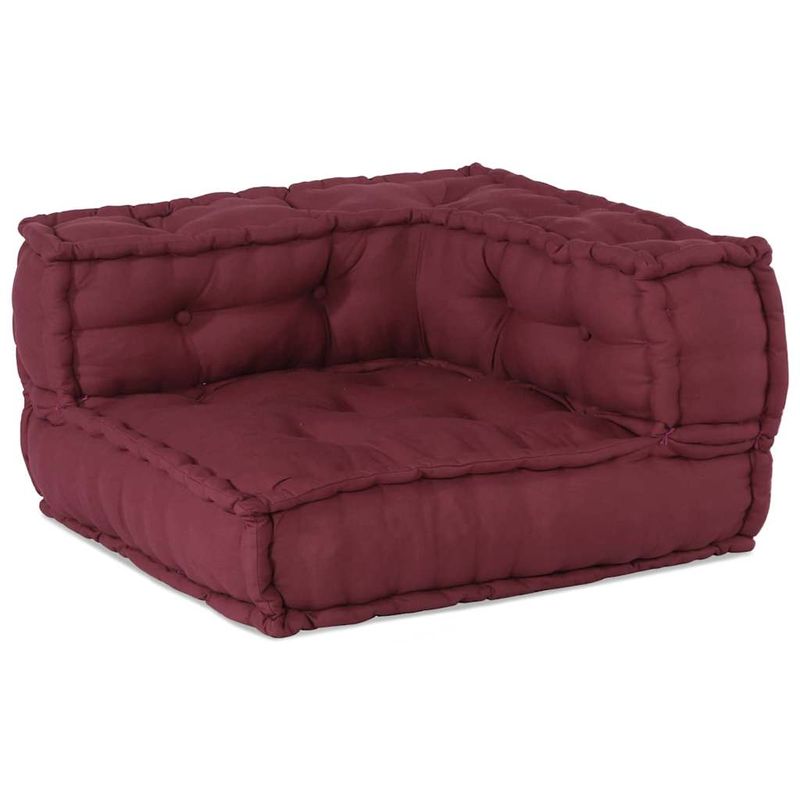 Casa si Gradina - Gradina si terasa - Mobilier exterior - Canapele si fotolii gradina - Fotolii puf modulare, 2 buc., maro, textil - Infinity.ro