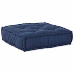Casa si Gradina - Gradina si terasa - Mobilier exterior - Canapele si fotolii gradina - Fotolii puf modulare, 4 buc., indigo, textil - Infinity.ro