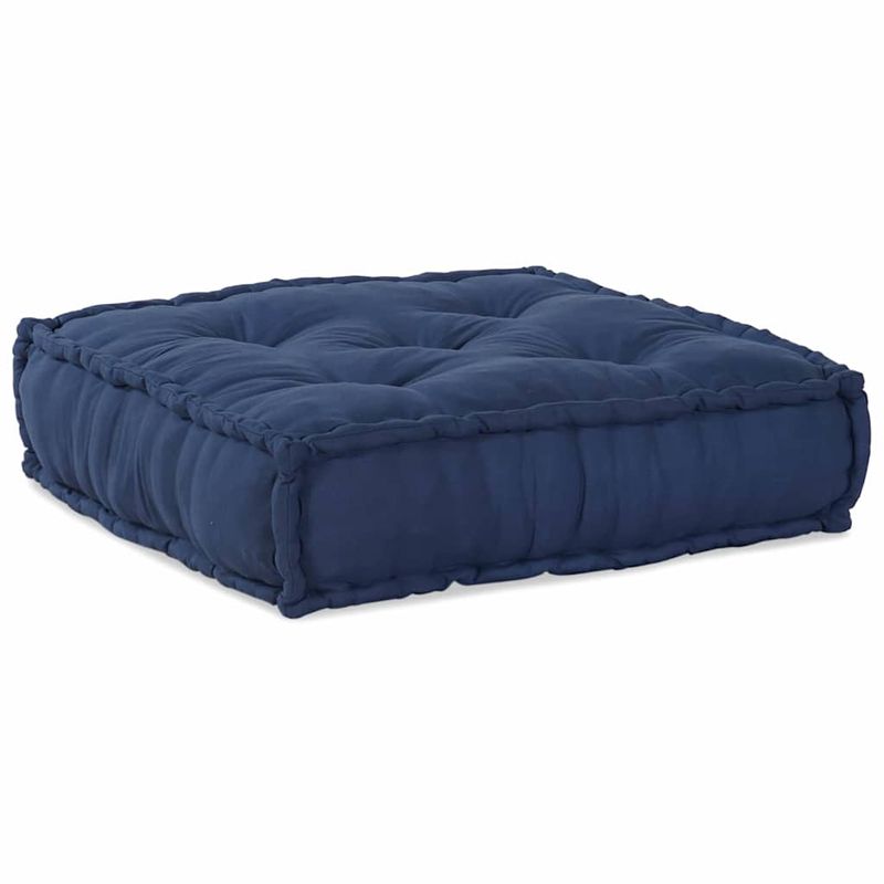 Casa si Gradina - Gradina si terasa - Mobilier exterior - Canapele si fotolii gradina - Fotolii puf modulare, 4 buc., indigo, textil - Infinity.ro