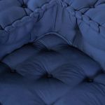 Casa si Gradina - Gradina si terasa - Mobilier exterior - Canapele si fotolii gradina - Fotolii puf modulare, 4 buc., indigo, textil - Infinity.ro