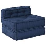 Casa si Gradina - Gradina si terasa - Mobilier exterior - Canapele si fotolii gradina - Fotolii puf modulare, 3 buc., indigo, textil - Infinity.ro