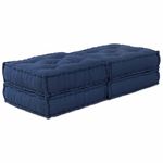 Casa si Gradina - Gradina si terasa - Mobilier exterior - Canapele si fotolii gradina - Fotolii puf modulare, 2 buc., indigo, textil - Infinity.ro