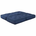 Casa si Gradina - Gradina si terasa - Mobilier exterior - Canapele si fotolii gradina - Fotolii puf modulare, 2 buc., indigo, textil - Infinity.ro