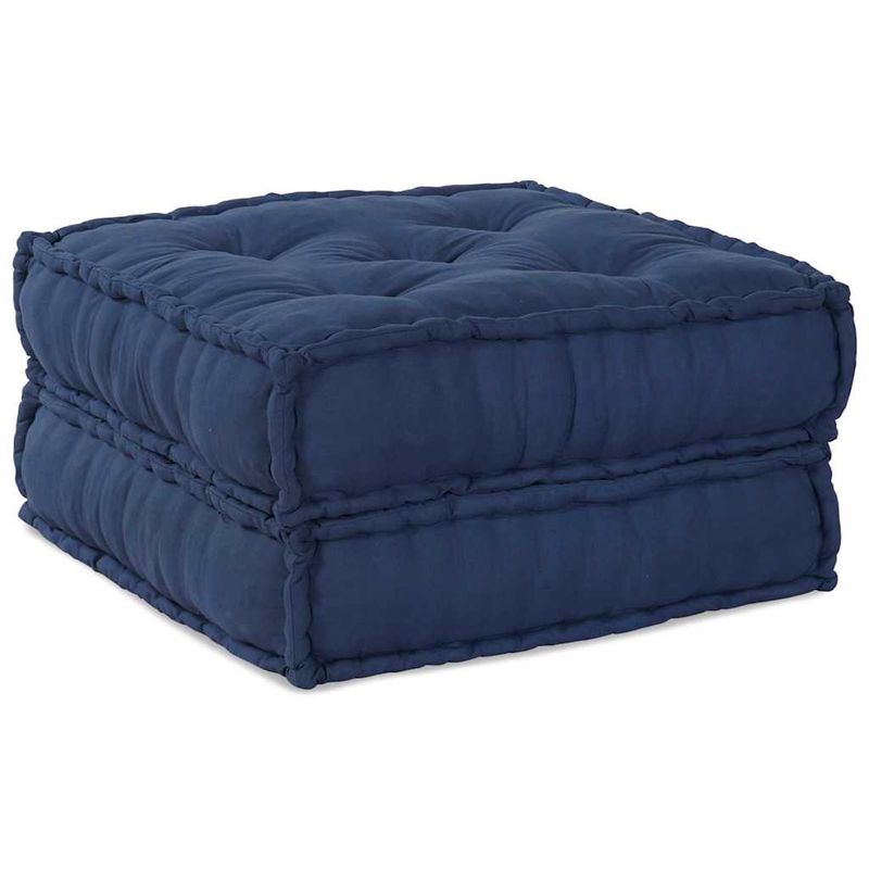 Casa si Gradina - Gradina si terasa - Mobilier exterior - Canapele si fotolii gradina - Fotolii puf modulare, 2 buc., indigo, textil - Infinity.ro