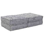 Casa si Gradina - Gradina si terasa - Mobilier exterior - Canapele si fotolii gradina - Canapea puf modulara 2 locuri, convertibila gri deschis textil - Infinity.ro
