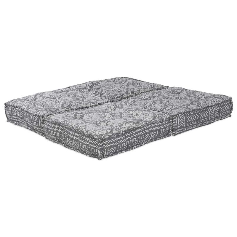 Casa si Gradina - Gradina si terasa - Mobilier exterior - Canapele si fotolii gradina - Canapea puf modulara 2 locuri, convertibila gri deschis textil - Infinity.ro
