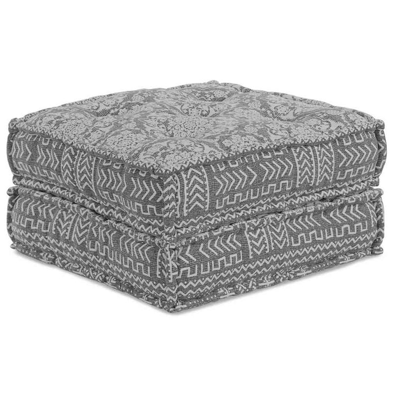 Casa si Gradina - Gradina si terasa - Mobilier exterior - Canapele si fotolii gradina - Canapea puf modulara 2 locuri, convertibila gri deschis textil - Infinity.ro