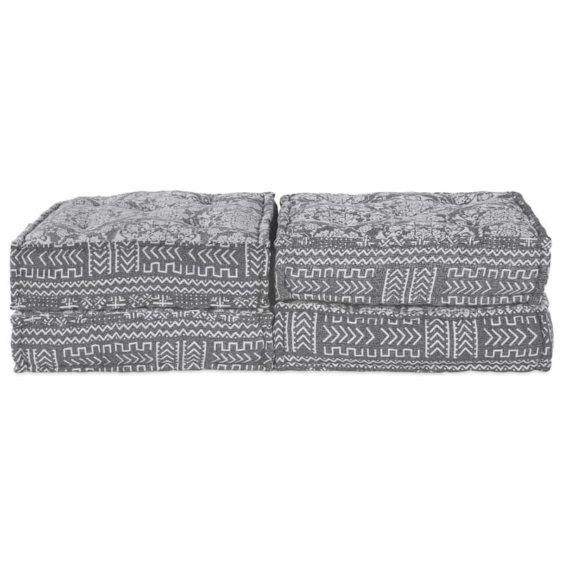 Casa si Gradina - Gradina si terasa - Mobilier exterior - Canapele si fotolii gradina - Canapea puf modulara 2 locuri, convertibila gri deschis textil - Infinity.ro