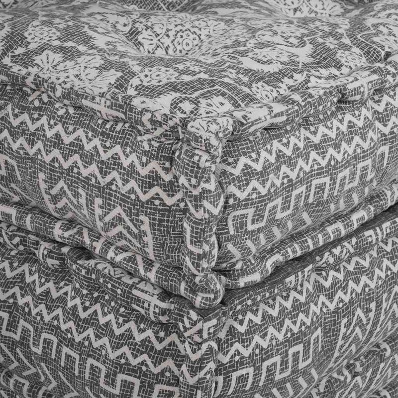 Casa si Gradina - Gradina si terasa - Mobilier exterior - Canapele si fotolii gradina - Canapea puf modulara 2 locuri, convertibila gri deschis textil - Infinity.ro