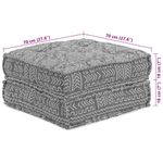 Casa si Gradina - Gradina si terasa - Mobilier exterior - Canapele si fotolii gradina - Canapea puf modulara 2 locuri, convertibila gri deschis textil - Infinity.ro