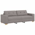 Casa si Gradina - Mobilier - Canapele si coltare - Canapele - Set canapea, 3 piese, perne taupe, textil - Infinity.ro