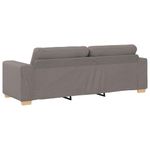 Casa si Gradina - Mobilier - Canapele si coltare - Canapele - Set canapea, 3 piese, perne taupe, textil - Infinity.ro