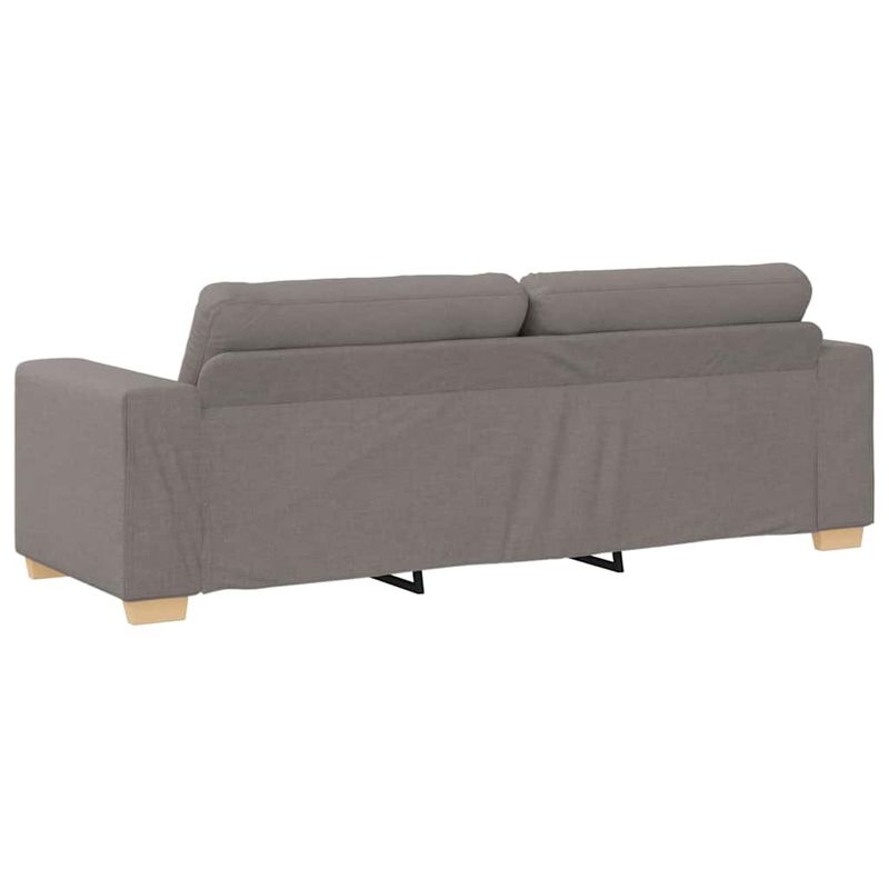 Casa si Gradina - Mobilier - Canapele si coltare - Canapele - Set canapea, 3 piese, perne taupe, textil - Infinity.ro