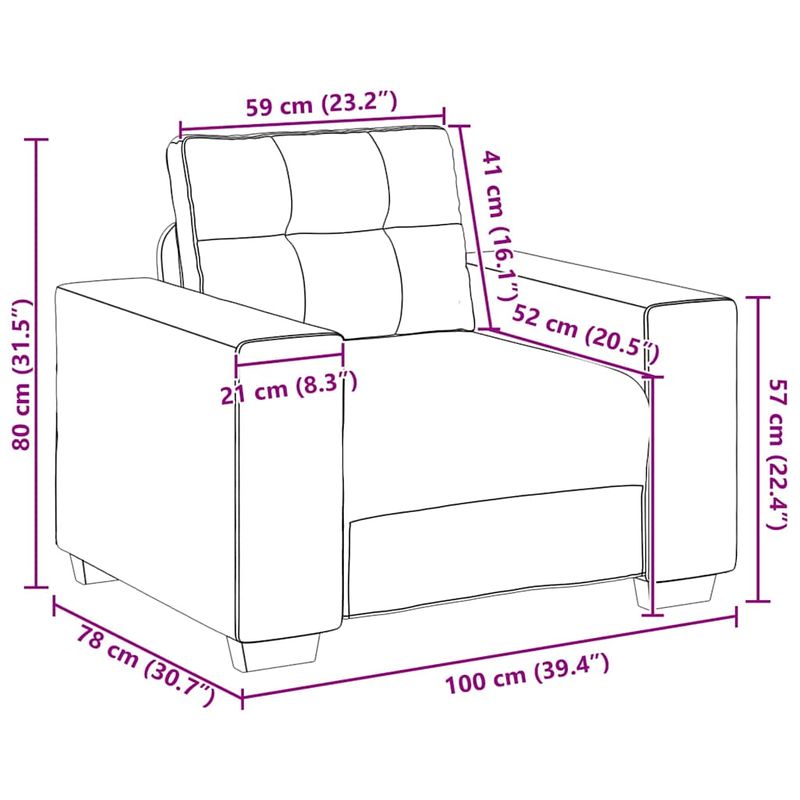Casa si Gradina - Mobilier - Canapele si coltare - Canapele - Set canapea, 3 piese, perne taupe, textil - Infinity.ro