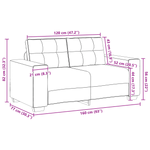 Casa si Gradina - Mobilier - Canapele si coltare - Canapele - Set canapea, 3 piese, perne taupe, textil - Infinity.ro