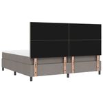 Casa si Gradina - Mobilier - Paturi si accesorii - Paturi - Pat cu saltea cu arcuri si LED-uri in taupe, 200 x 200 cm - Infinity.ro