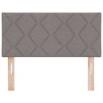 Casa si Gradina - Mobilier - Paturi si accesorii - Accesorii paturi - Tablie de pat LED Gri Inchis 80 cm Material Textil - Infinity.ro