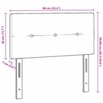 Casa si Gradina - Mobilier - Paturi si accesorii - Accesorii paturi - Perna pentru Tablie de pat, gri inchis, 80 cm, material textil - Infinity.ro