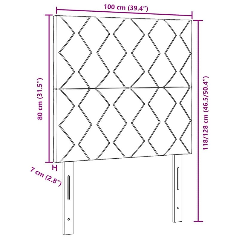 Casa si Gradina - Mobilier - Paturi si accesorii - Accesorii paturi - Tablie de pat LED Tapitat Gri Inchis 180 cm Catifea - Infinity.ro