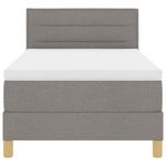Casa si Gradina - Mobilier - Paturi si accesorii - Paturi - Pat cu arcuri cu saltea taupe 90x200 cm Tesatura - Infinity.ro