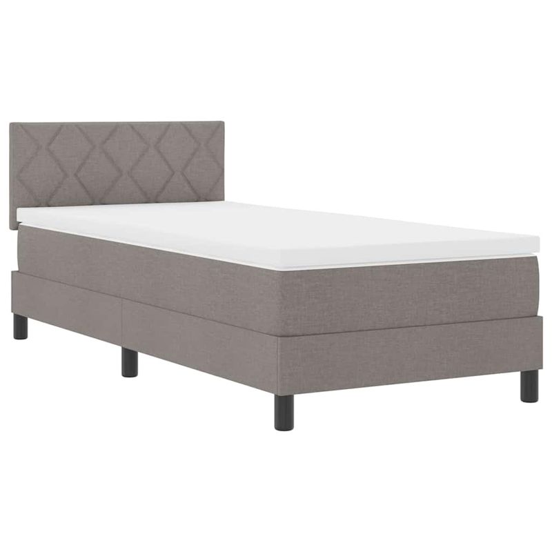 Casa si Gradina - Mobilier - Paturi si accesorii - Paturi - Pat cu Arcuri cu Saltea Gri 100x200 cm - Infinity.ro