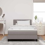 Casa si Gradina - Mobilier - Paturi si accesorii - Paturi - Pat Box Spring cu Saltea Taupe 120x190 cm Fabric - Infinity.ro