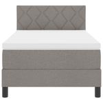Casa si Gradina - Mobilier - Paturi si accesorii - Paturi - Pat cu Arcuri cu Saltea Gri 100x200 cm - Infinity.ro