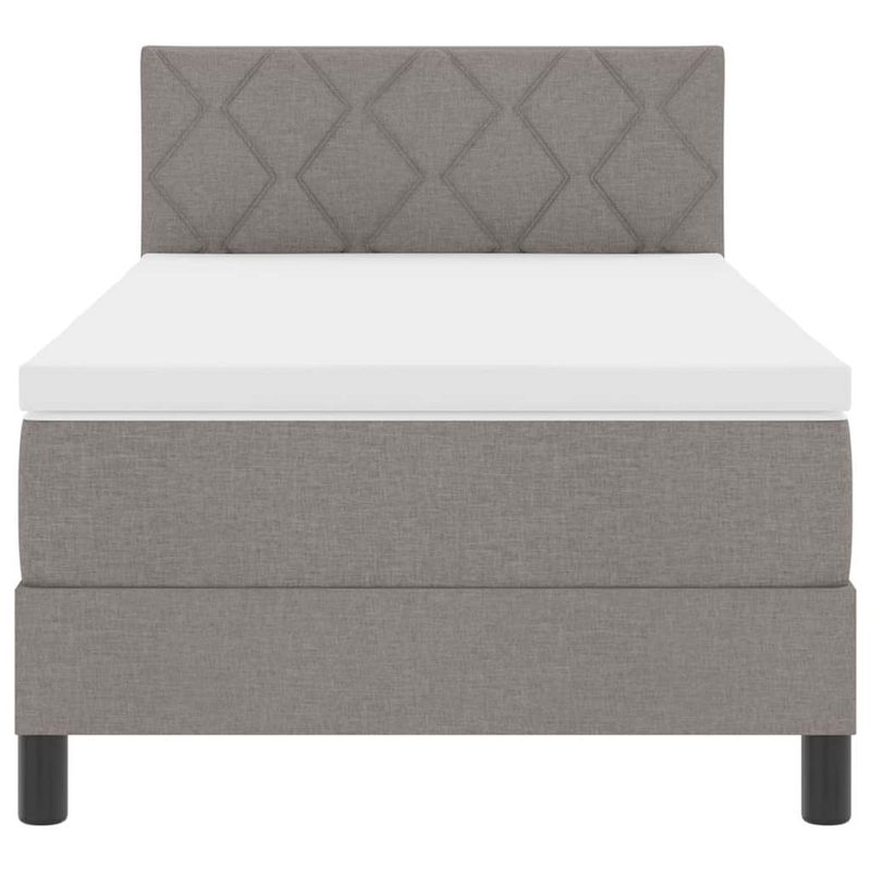 Casa si Gradina - Mobilier - Paturi si accesorii - Paturi - Pat cu Arcuri cu Saltea Gri 100x200 cm - Infinity.ro