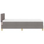 Casa si Gradina - Mobilier - Paturi si accesorii - Paturi - Pat cu arcuri cu saltea gri taupe 80x200 cm tesatura - Infinity.ro