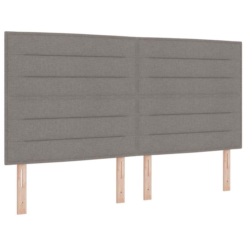 Casa si Gradina - Mobilier - Paturi si accesorii - Paturi - Pat cu saltea Taupe 180x200 cm, tesatura - Infinity.ro