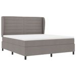 Casa si Gradina - Mobilier - Paturi si accesorii - Paturi - Pat cu saltea Taupe 180x200 cm, tesatura - Infinity.ro