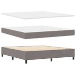 Casa si Gradina - Mobilier - Paturi si accesorii - Paturi - Pat cu saltea Taupe 180x200 cm, tesatura - Infinity.ro