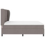 Casa si Gradina - Mobilier - Paturi si accesorii - Paturi - Pat cu saltea Taupe 180x200 cm, tesatura - Infinity.ro