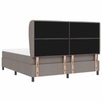 Casa si Gradina - Mobilier - Paturi si accesorii - Paturi - Pat cu saltea Taupe 180x200 cm, tesatura - Infinity.ro