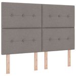Casa si Gradina - Mobilier - Paturi si accesorii - Paturi - Pat cu arcuri cu saltea taupe 140x190 cm din tesatura - Infinity.ro