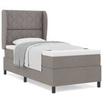 Casa si Gradina - Mobilier - Paturi si accesorii - Paturi - Pat cu saltea taupe, 100 x 200 cm, din material de calitate - Infinity.ro