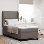 Casa si Gradina - Mobilier - Paturi si accesorii - Paturi - Pat cu saltea taupe, 100 x 200 cm, din material de calitate - Infinity.ro
